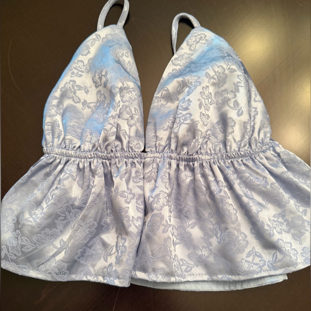 superdown Lavender Floral Jacquard Satin Cami